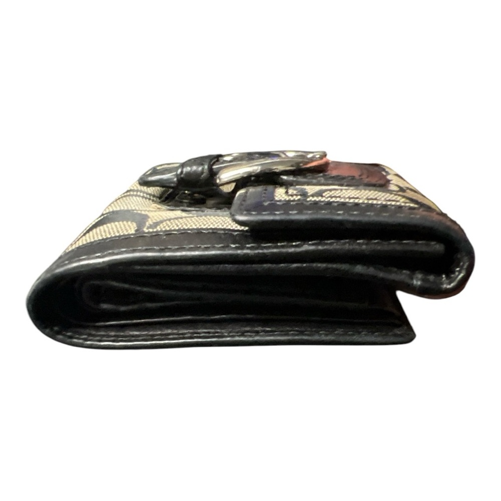 Coach Black and Gold Women's Wallet - Picture 4 of 8